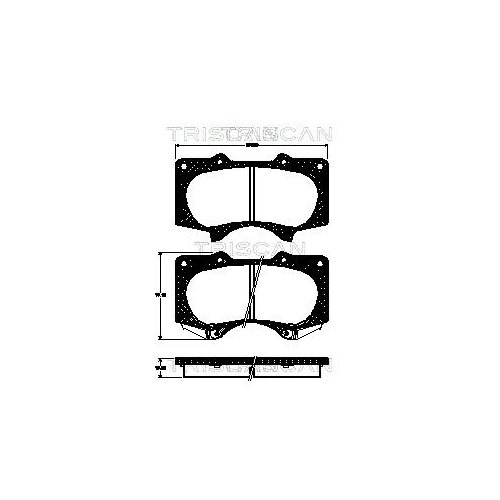 TRISCAN Bremsbelagsatz, Scheibenbremse