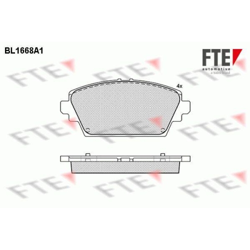 FTE Bremsbelagsatz, Scheibenbremse