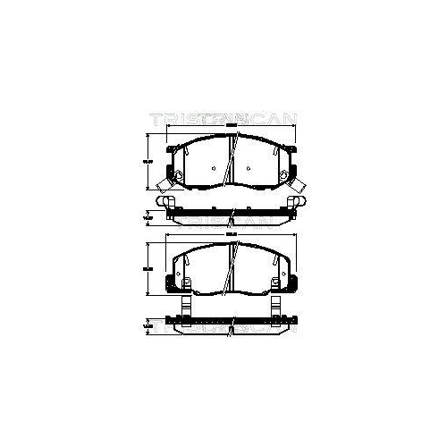 TRISCAN Bremsbelagsatz, Scheibenbremse