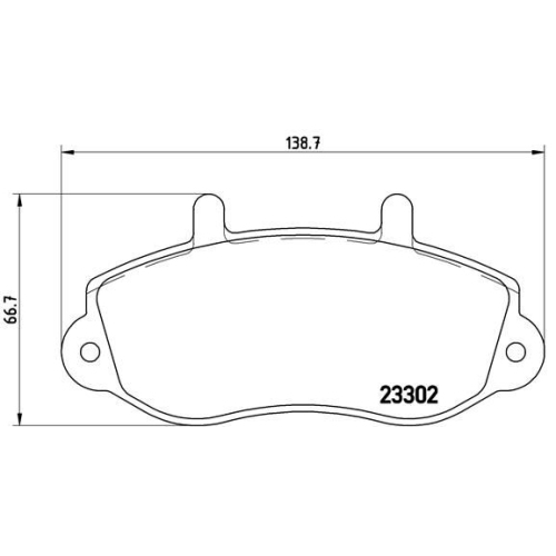 BREMBO Bremsbelagsatz, Scheibenbremse PRIME LINE