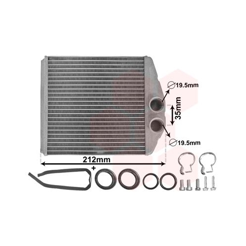 VAN WEZEL Wärmetauscher, Innenraumheizung *** IR PLUS ***