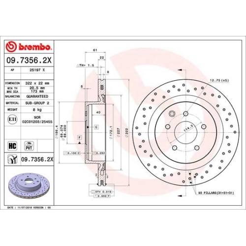 BREMBO Bremsscheibe XTRA LINE - Xtra