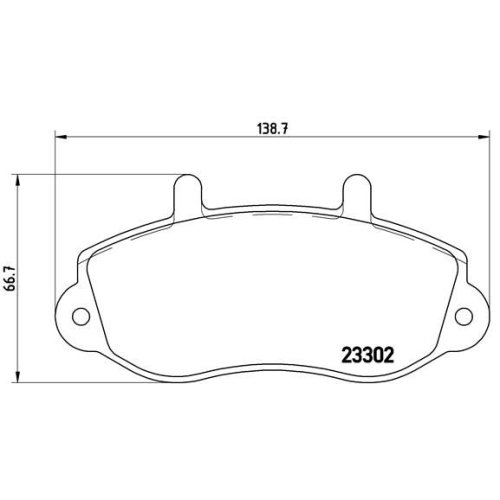 BREMBO Bremsbelagsatz, Scheibenbremse PRIME LINE