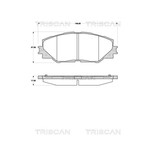 TRISCAN Bremsbelagsatz, Scheibenbremse