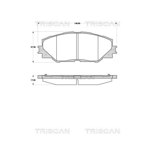 TRISCAN Bremsbelagsatz, Scheibenbremse