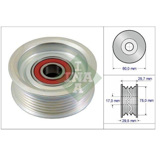 Schaeffler INA Umlenk-/Führungsrolle, Keilrippenriemen