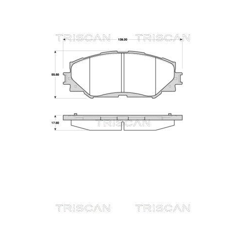 TRISCAN Bremsbelagsatz, Scheibenbremse