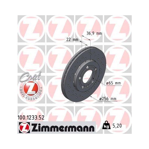 ZIMMERMANN Bremsscheibe SPORT Z