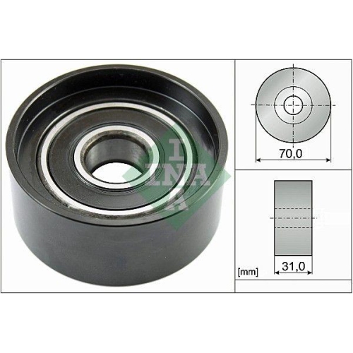 Schaeffler INA Umlenk-/F&uuml;hrungsrolle, Keilrippenriemen