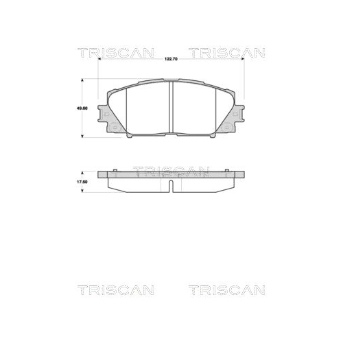 TRISCAN Bremsbelagsatz, Scheibenbremse