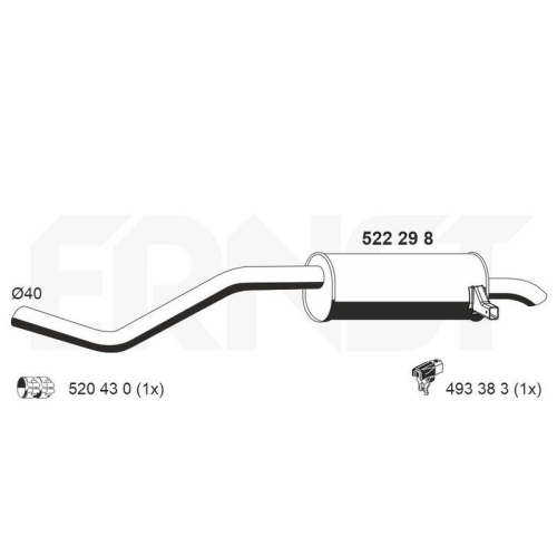 ERNST Endschalld&auml;mpfer