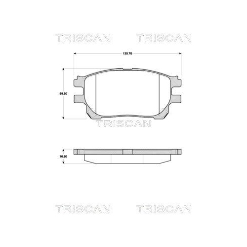 TRISCAN Bremsbelagsatz, Scheibenbremse