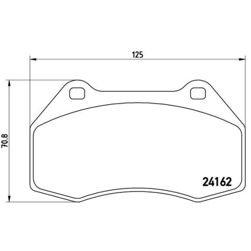 BREMBO Bremsbelagsatz, Scheibenbremse PRIME LINE