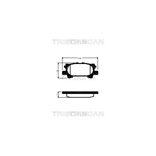 TRISCAN Bremsbelagsatz, Scheibenbremse