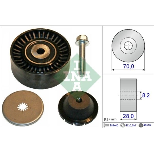 Schaeffler INA Umlenk-/Führungsrolle, Keilrippenriemen