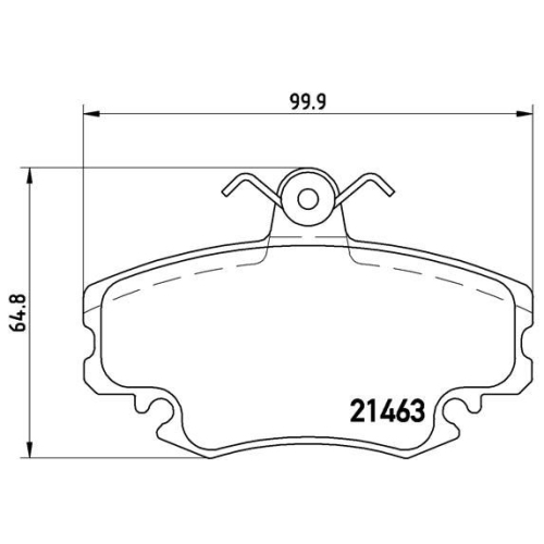 BREMBO Bremsbelagsatz, Scheibenbremse PRIME LINE