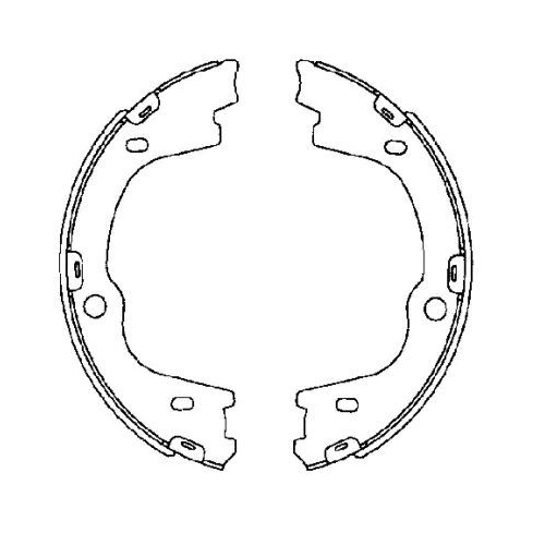 TEXTAR Bremsbackensatz, Feststellbremse