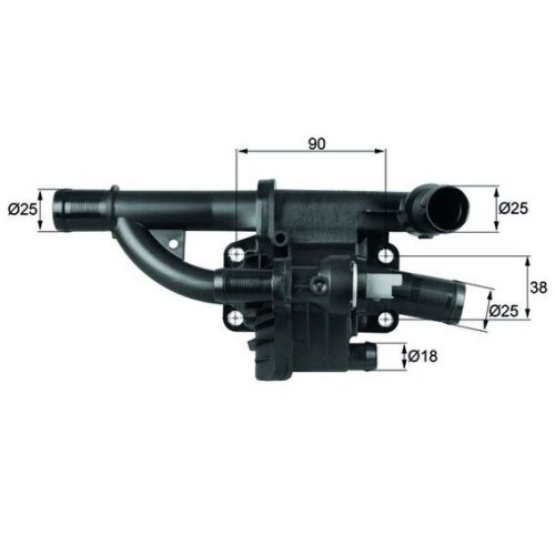 MAHLE Thermostat, Kühlmittel BEHR