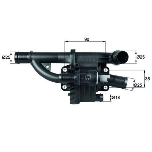 MAHLE Thermostat, K&uuml;hlmittel BEHR