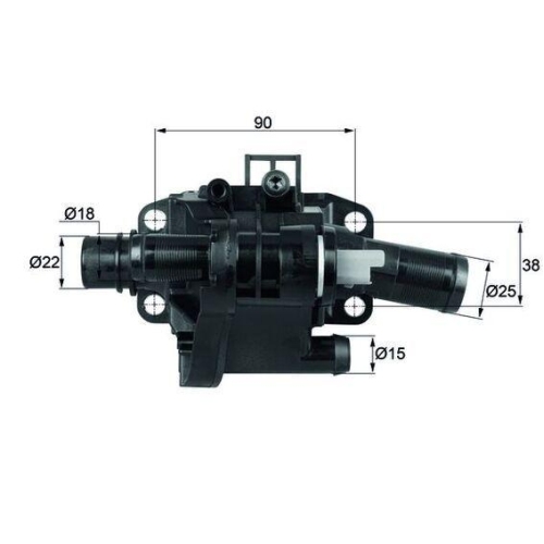 MAHLE Thermostat, K&uuml;hlmittel BEHR