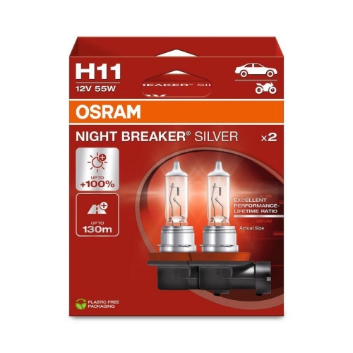 ams-OSRAM Glühlampe, Abbiegescheinwerfer NIGHT BREAKER® SILVER