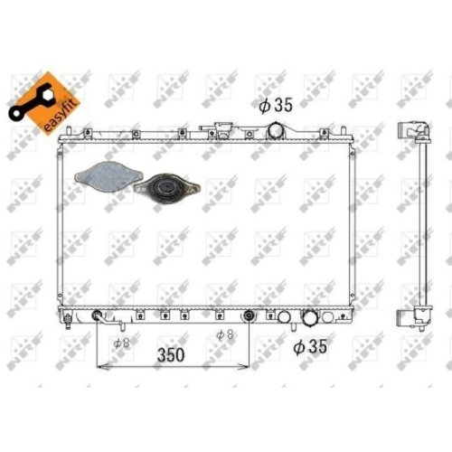 NRF Kühler, Motorkühlung EASY FIT