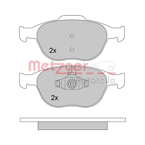 METZGER Bremsbelagsatz, Scheibenbremse