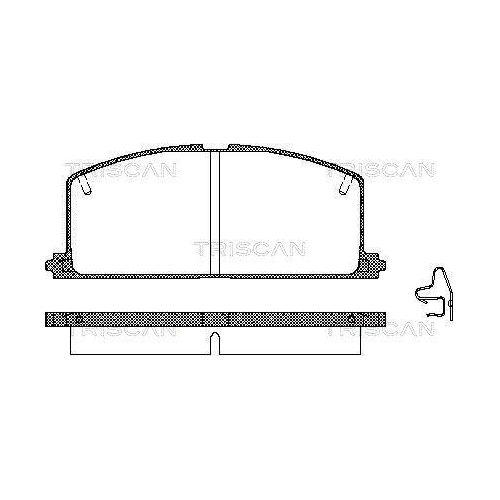 TRISCAN Bremsbelagsatz, Scheibenbremse