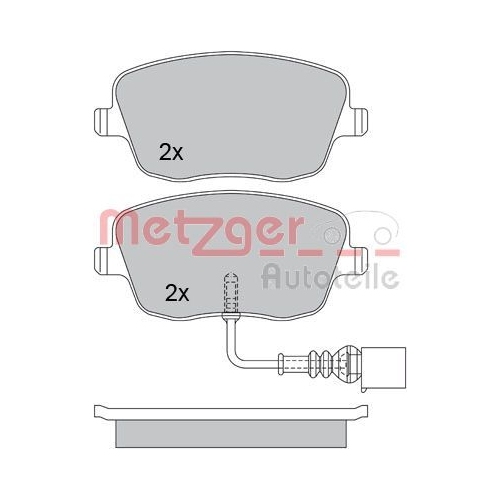 METZGER Bremsbelagsatz, Scheibenbremse