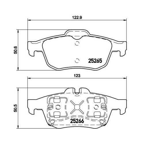 BREMBO Bremsbelagsatz, Scheibenbremse PRIME LINE