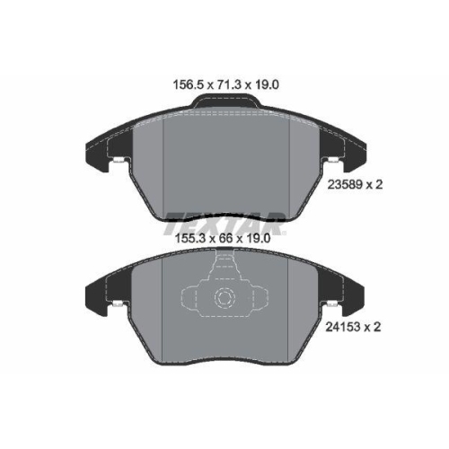 TEXTAR Bremsbelagsatz, Scheibenbremse