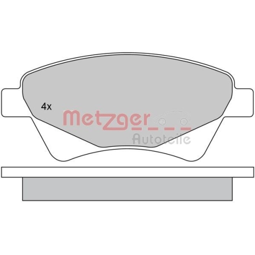 METZGER Bremsbelagsatz, Scheibenbremse