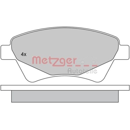 METZGER Bremsbelagsatz, Scheibenbremse