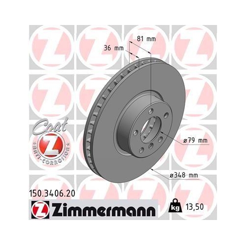 ZIMMERMANN Bremsscheibe COAT Z