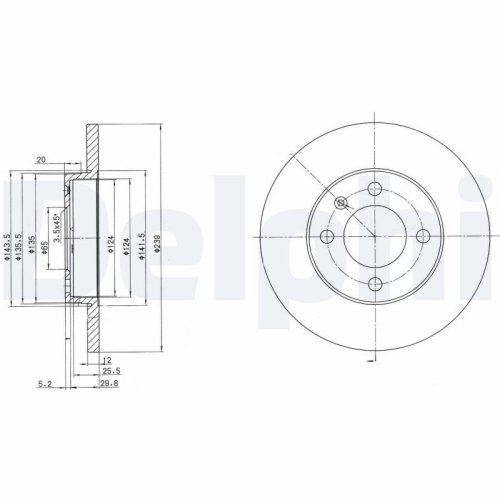 DELPHI Bremsscheibe