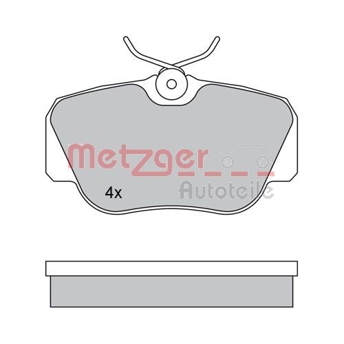 METZGER Bremsbelagsatz, Scheibenbremse