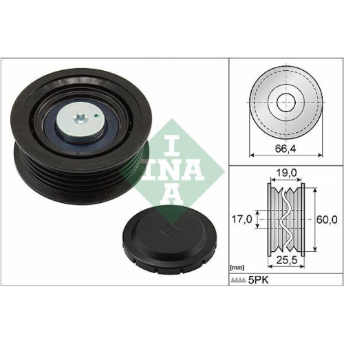 Schaeffler INA Umlenk-/F&uuml;hrungsrolle, Keilrippenriemen