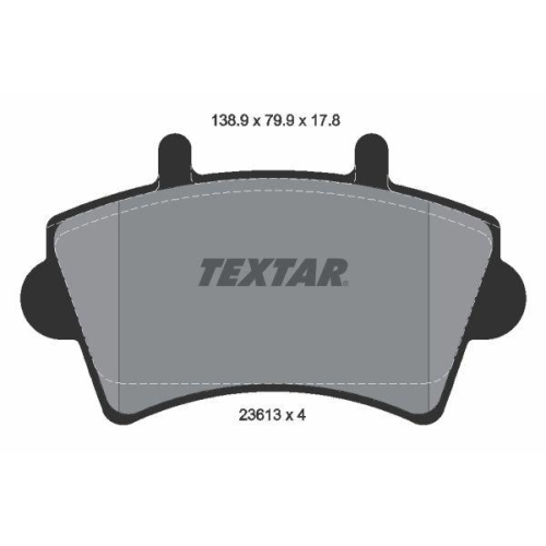 TEXTAR Bremsbelagsatz, Scheibenbremse Q+