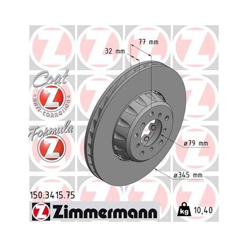 ZIMMERMANN Bremsscheibe FORMULA Z