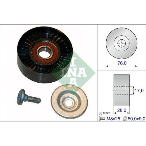 Schaeffler INA Umlenk-/Führungsrolle, Keilrippenriemen