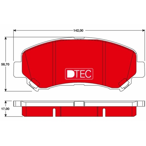 TRW Bremsbelagsatz, Scheibenbremse DTEC COTEC