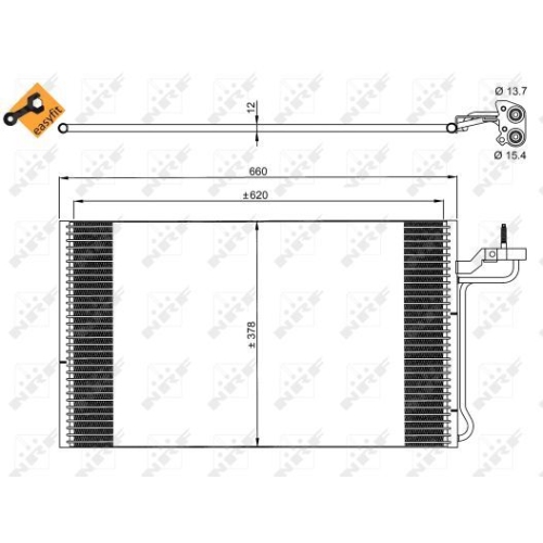 NRF Kondensator, Klimaanlage EASY FIT