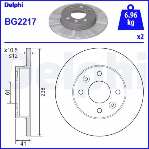 DELPHI Bremsscheibe