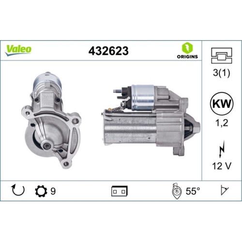 VALEO Starter VALEO ORIGINS NEW OE TECHNOLOGIE