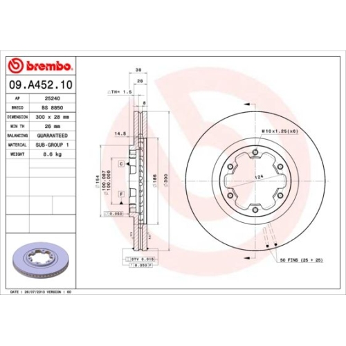 BREMBO Bremsscheibe PRIME LINE