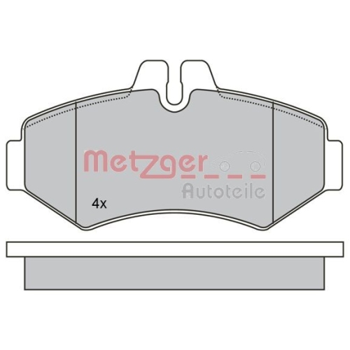 METZGER Bremsbelagsatz, Scheibenbremse GREENPARTS