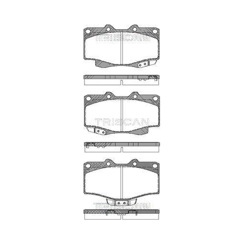 TRISCAN Bremsbelagsatz, Scheibenbremse