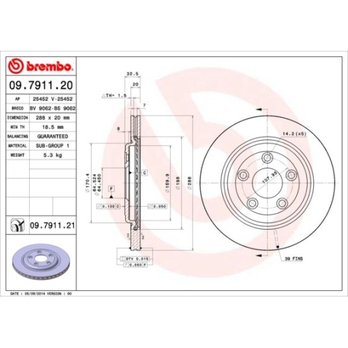 BREMBO Bremsscheibe PRIME LINE - UV Coated