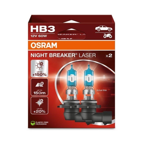 ams-OSRAM Glühlampe, Fernscheinwerfer NIGHT BREAKER® LASER