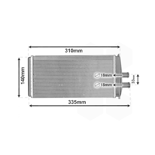 VAN WEZEL Wärmetauscher, Innenraumheizung *** IR PLUS ***